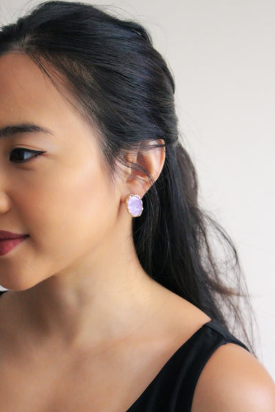 Elinorre Earrings (Purple)
