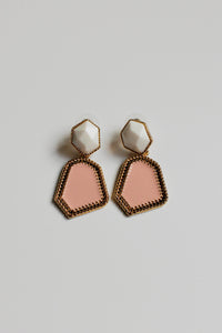 Evie Drop Earrings (Pink)