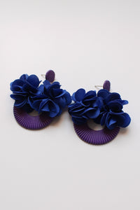 Fiore Drop Earrings (Violet)