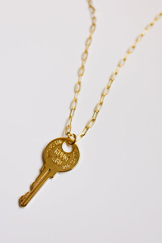 Knox Key Necklace (Gold)
