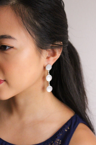 Nayeli Drop Earrings (Silver)