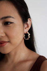 Nola Pearl Hoop Earrings